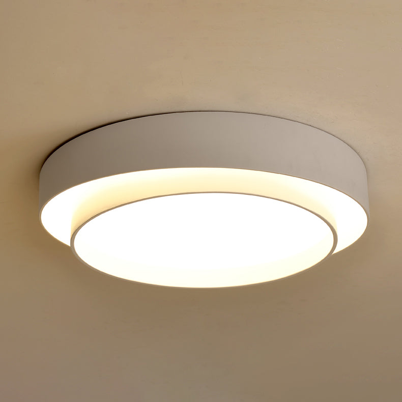Plafonnier LED de forme ronde, moderne et Simple, luminaire de plafond, idéal pour une chambre à coucher