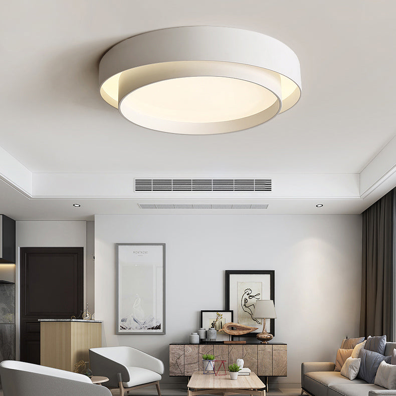 Plafonnier LED de forme ronde, moderne et Simple, luminaire de plafond, idéal pour une chambre à coucher