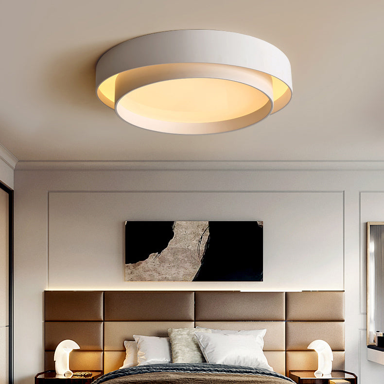 Plafonnier LED de forme ronde, moderne et Simple, luminaire de plafond, idéal pour une chambre à coucher