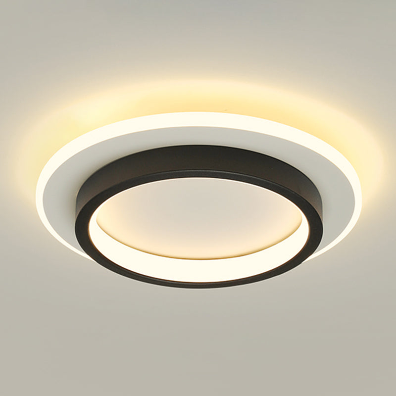 Lámpara de techo LED geométrica Lámpara de montaje empotrada simple y moderna para pasillo