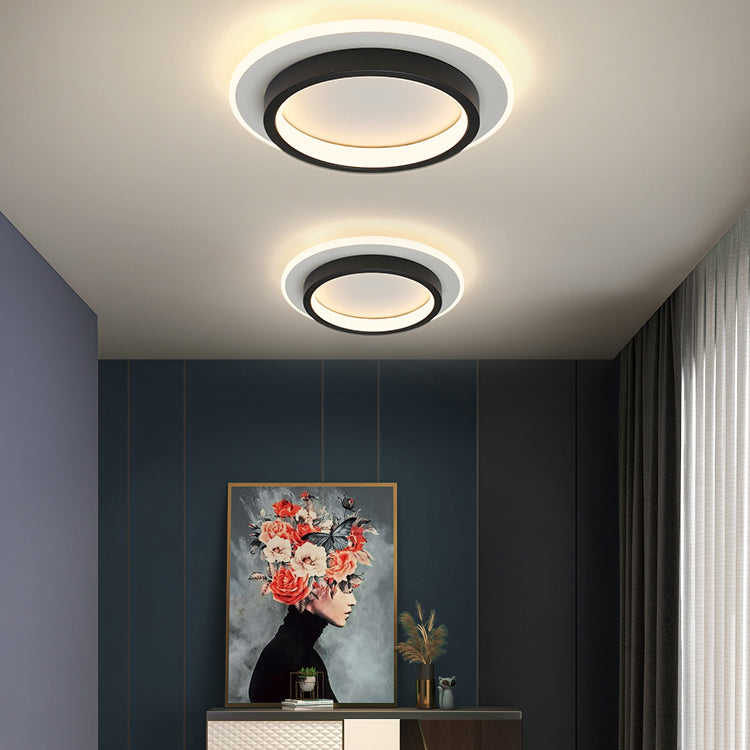 Lámpara de techo LED geométrica Lámpara de montaje empotrada simple y moderna para pasillo
