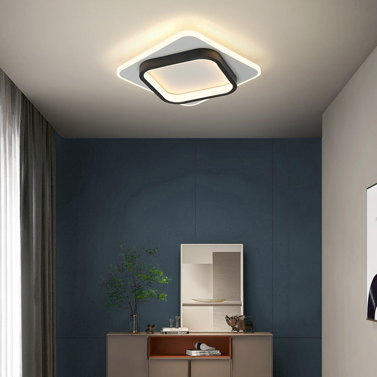 Lámpara de techo LED geométrica Lámpara de montaje empotrada simple y moderna para pasillo