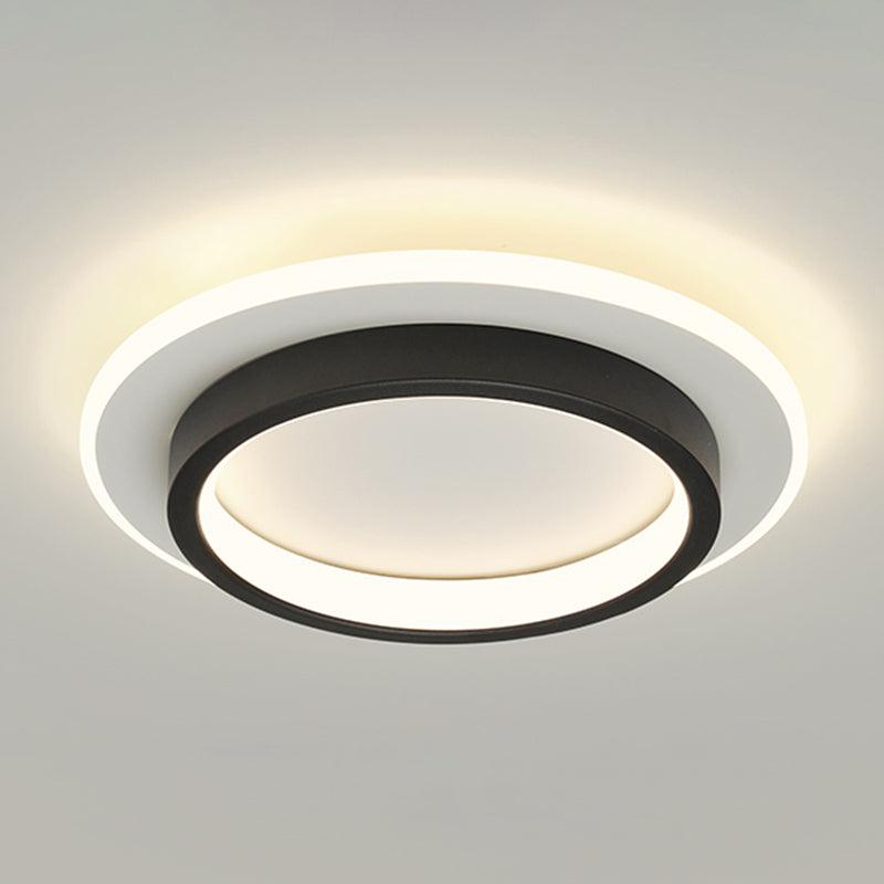 Lámpara de techo LED geométrica Lámpara de montaje empotrada simple y moderna para pasillo