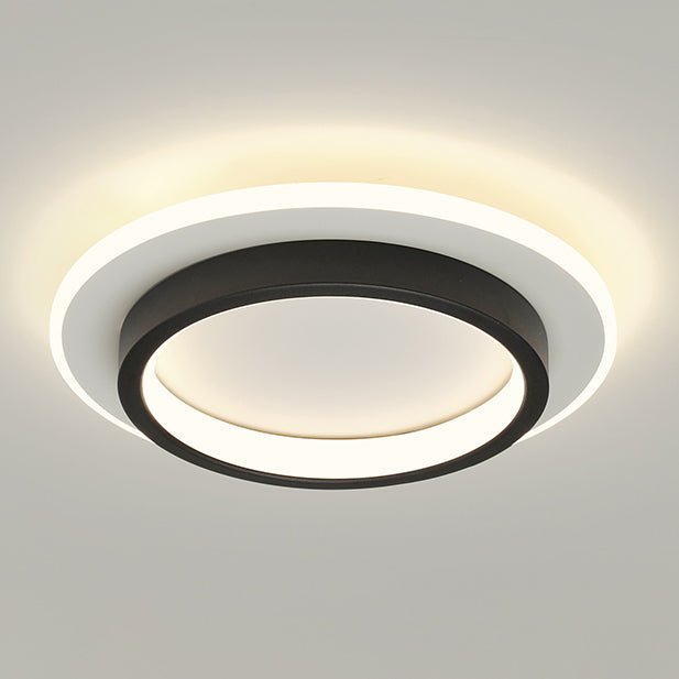 Lámpara de techo LED geométrica Lámpara de montaje empotrada simple y moderna para pasillo