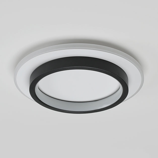 Lámpara de techo LED geométrica Lámpara de montaje empotrada simple y moderna para pasillo