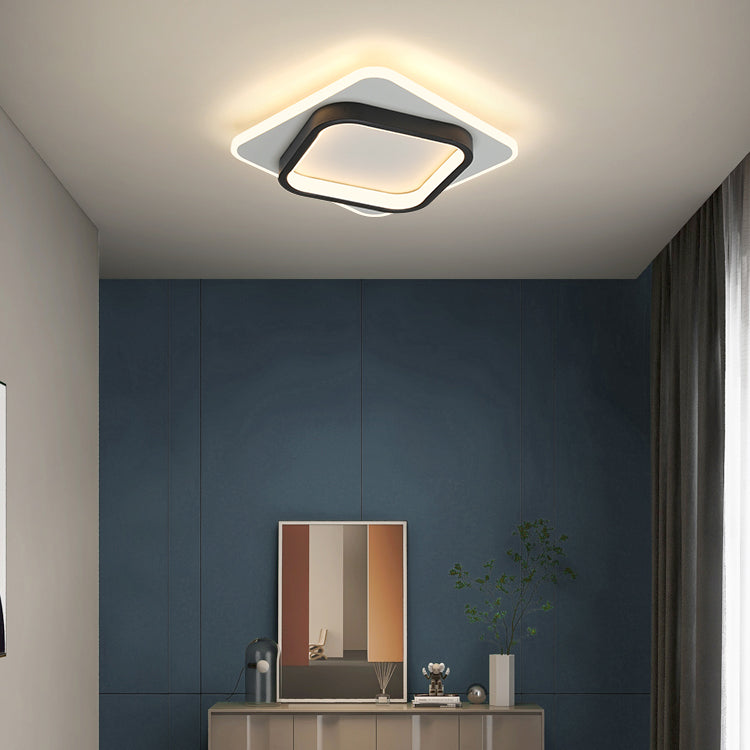 Lámpara de techo LED geométrica Lámpara de montaje empotrada simple y moderna para pasillo