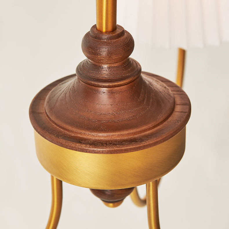 Cone Chandelier Light Traditional 3-Light Suspension Light with Fabric Shade