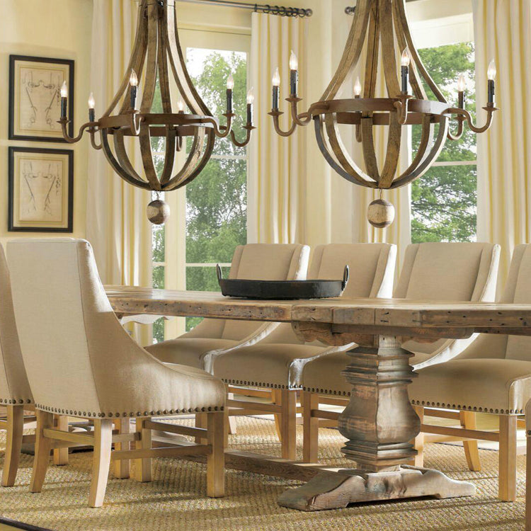 Candle-Style Chandelier Lighting Fixtures Traditional Multi-Head Suspension Light Restaurant