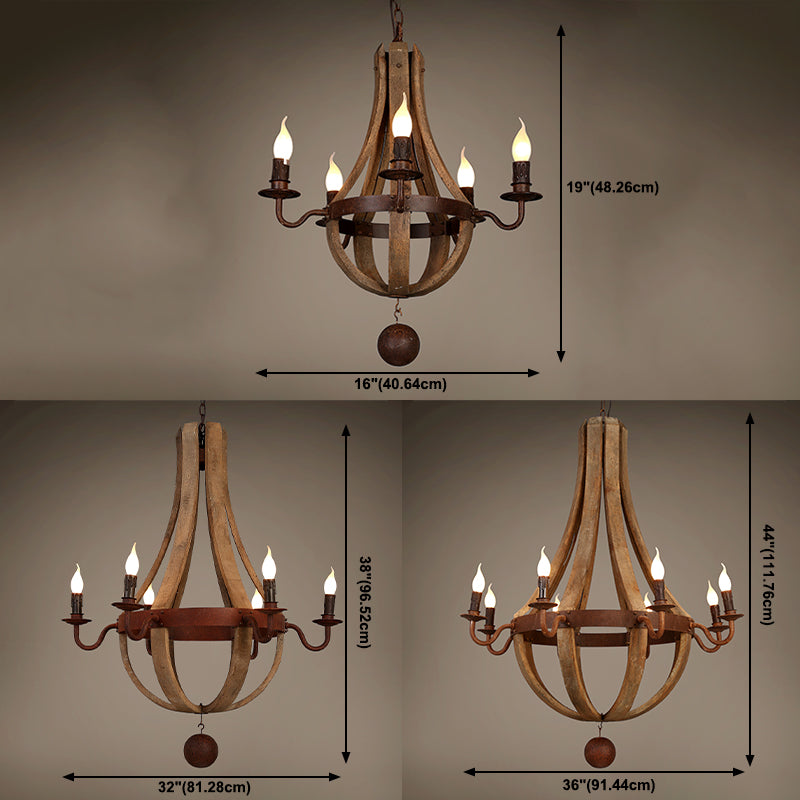Candle-Style Chandelier Lighting Fixtures Traditional Multi-Head Suspension Light Restaurant