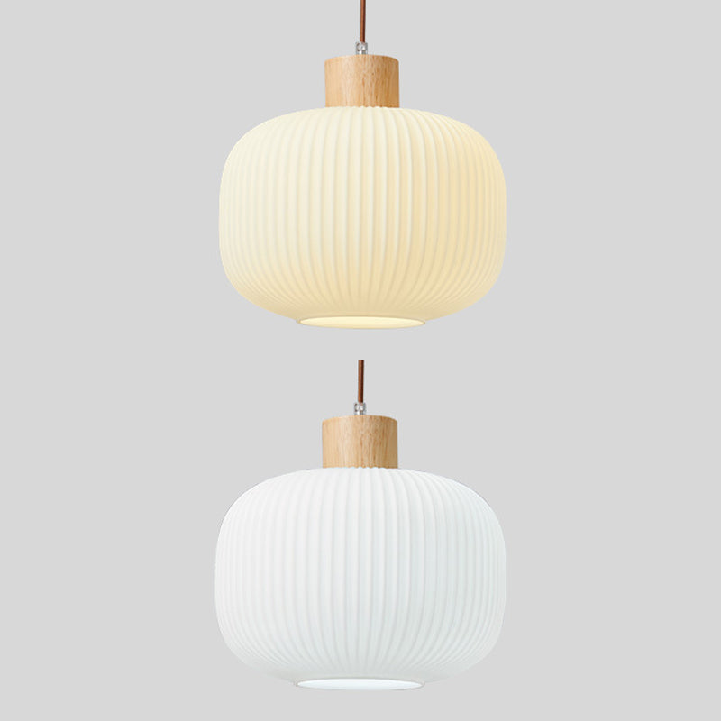 Weiße Glas Einfachheit hängend hängendes Einzelbulb Messing Esszimmer Suspension Anhänger