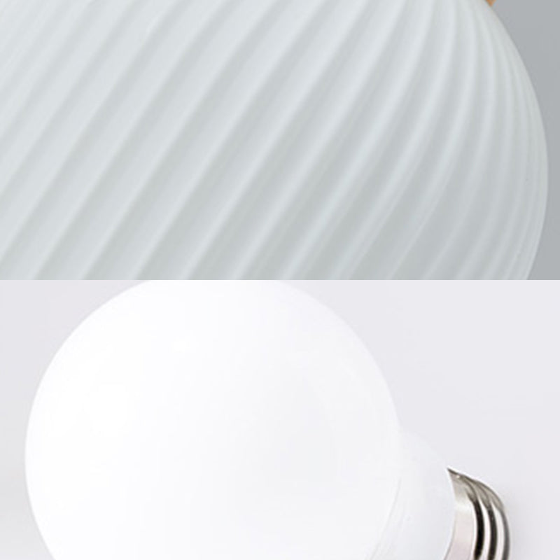 Weiße Glas Einfachheit hängend hängendes Einzelbulb Messing Esszimmer Suspension Anhänger