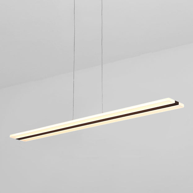 Long Strip LED Island Light moderniste suspendu suspendu pour le salon salle à manger salon