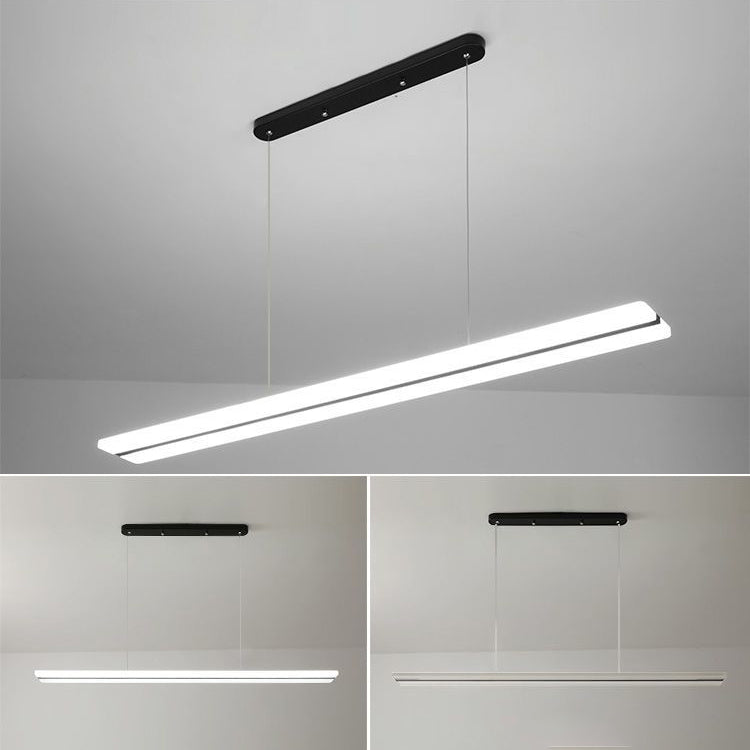 Long Strip LED Island Light moderniste suspendu suspendu pour le salon salle à manger salon