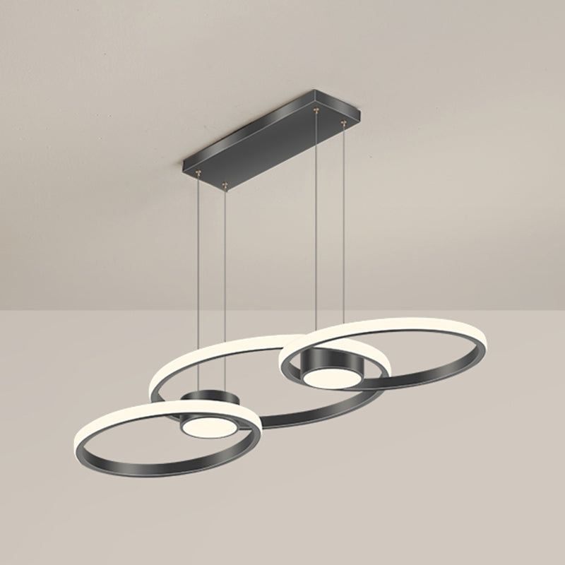 Einfachheit Ring geformtes Insel LED -LED Pendellicht für Wohnzimmer Esszimmer