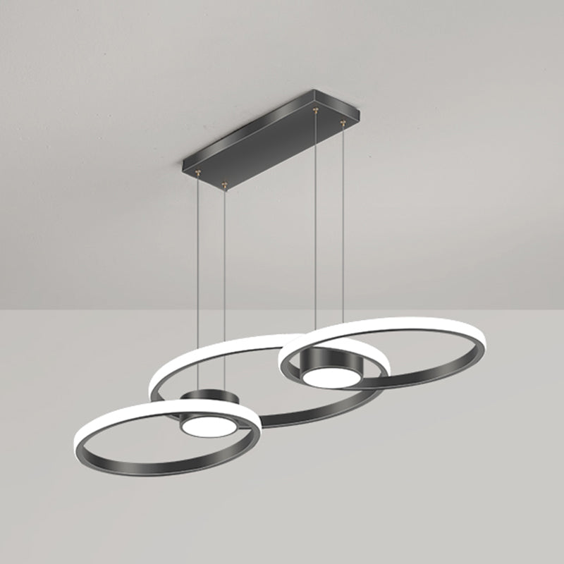 Einfachheit Ring geformtes Insel LED -LED Pendellicht für Wohnzimmer Esszimmer