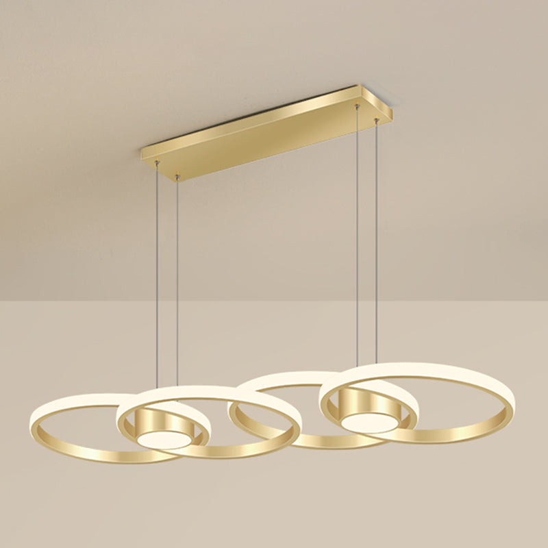 Einfachheit Ring geformtes Insel LED -LED Pendellicht für Wohnzimmer Esszimmer