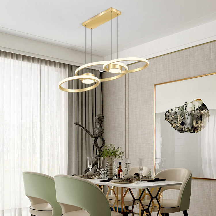 Einfachheit Ring geformtes Insel LED -LED Pendellicht für Wohnzimmer Esszimmer