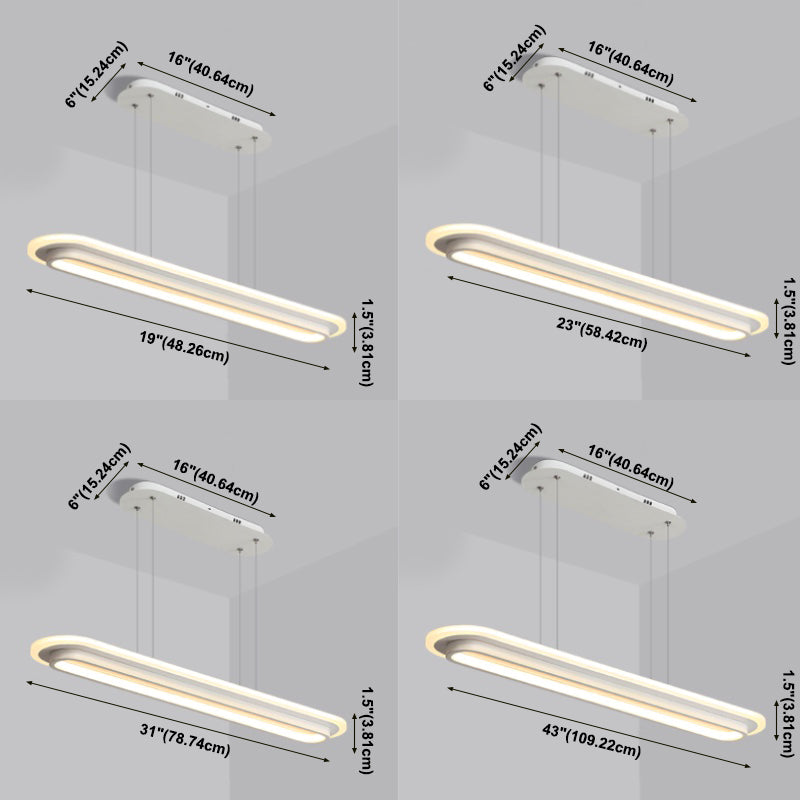 Simplicity Contemporary Island Light Geometric Lighting Fixture for Dining Room
