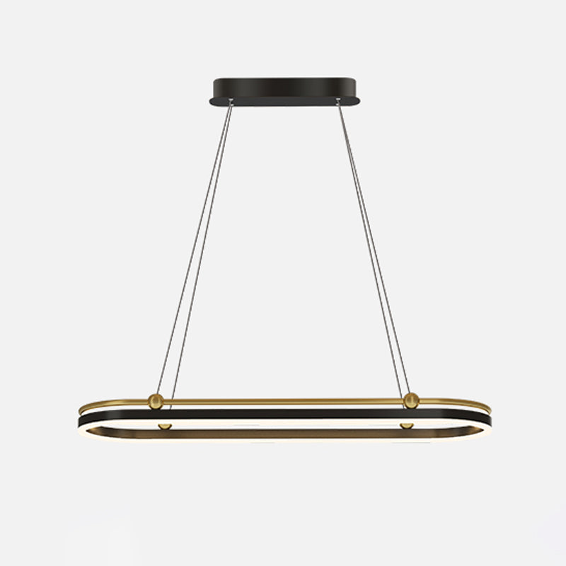 Geometric Contemporary Simple Island Light Acrylic Shade Hanging Light for Dining Room