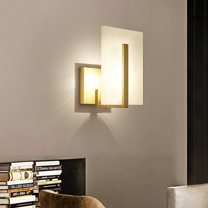 Moderne einfache Wandleuchter 1 Kopf Marmorwand montierte Leuchte für Wohnzimmer