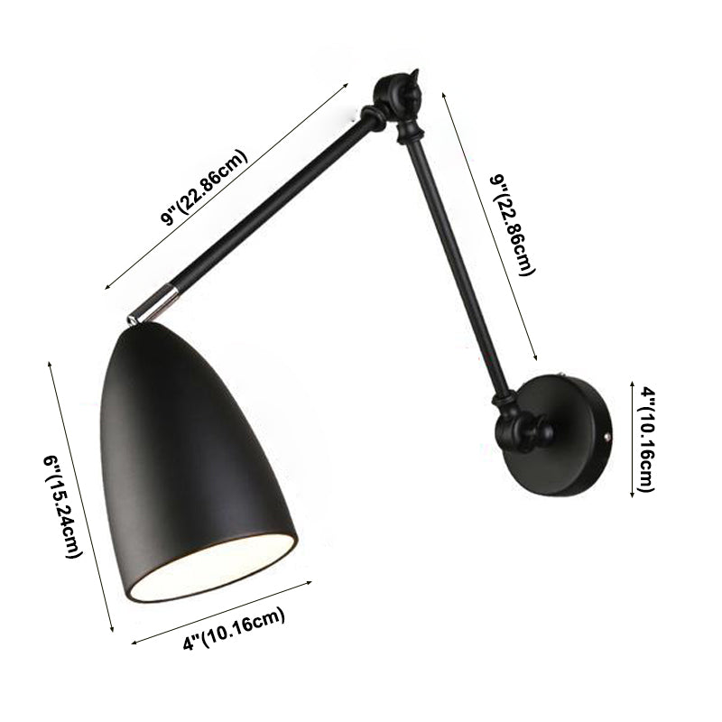 Metall mit einer Kopfwand Leuchte Armleuchte Verstellbares Wandlicht für Lounge -Wohnzimmer