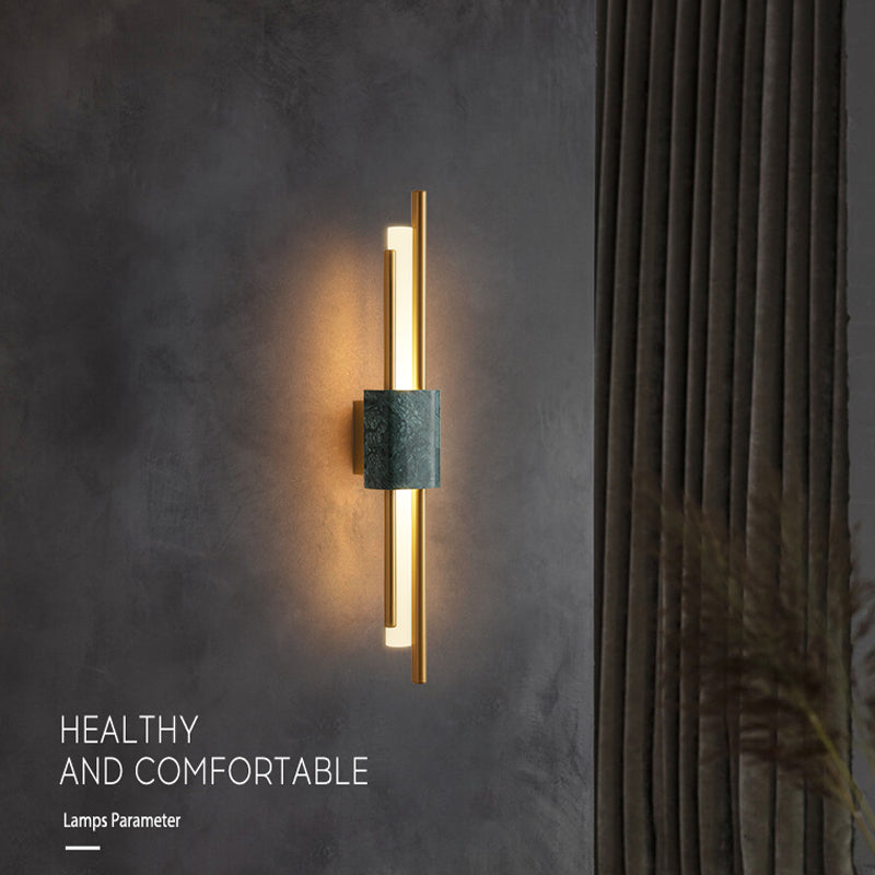 Moderne Marmorwand LED LED WALS MOTTED LEIGENTE