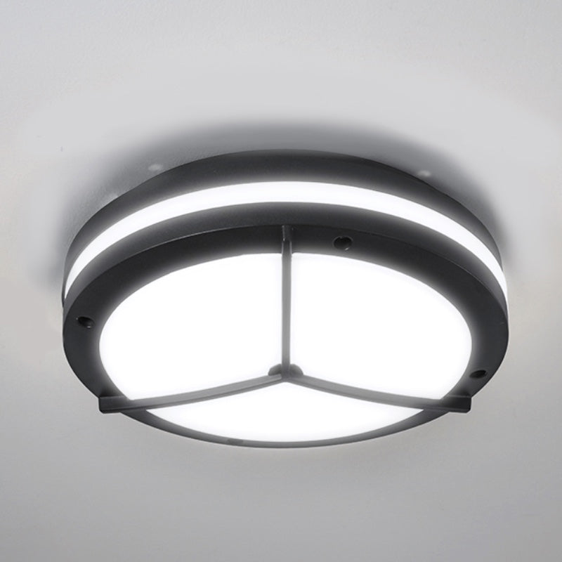 Ronde inbouwlamp Traditionele stijl waterdichte inbouwlamp met acrylkap