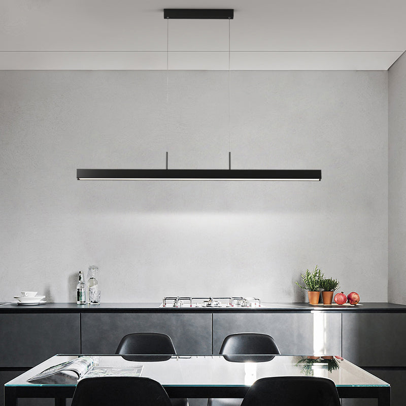 Simplicity Contemporary Kitchen Island Light Acrylic Shade Dining Room Hanging Lamp