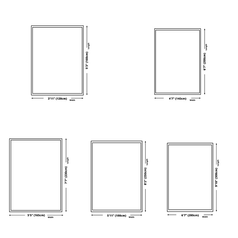 Blue Modern Rug Blending Graphic Rug Non-Slip Backing Rug for Living Room