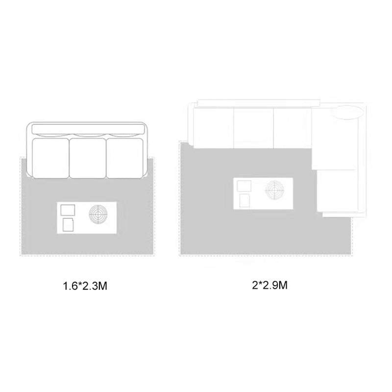 Gorgeous Carpet Funky Contrast Panel Area Rug Washable Polyester Non-Slip Carpet for Living Room