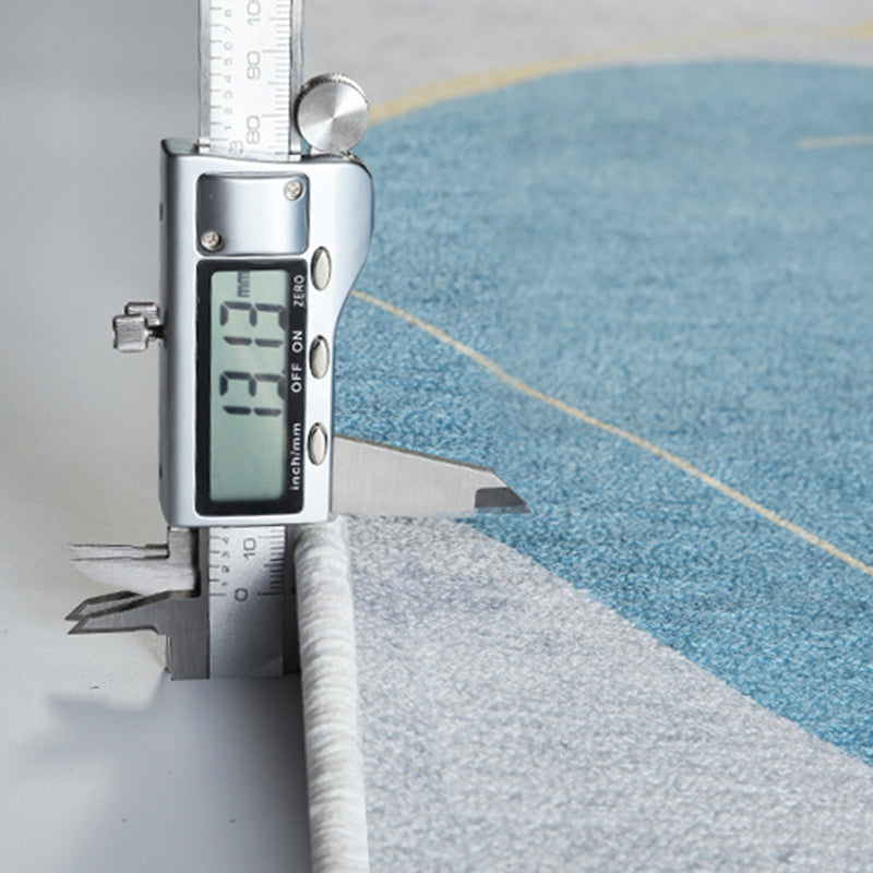 Black Modern Rug Blending Graphic Rug Non-Slip Backing Rug for Home Decoration