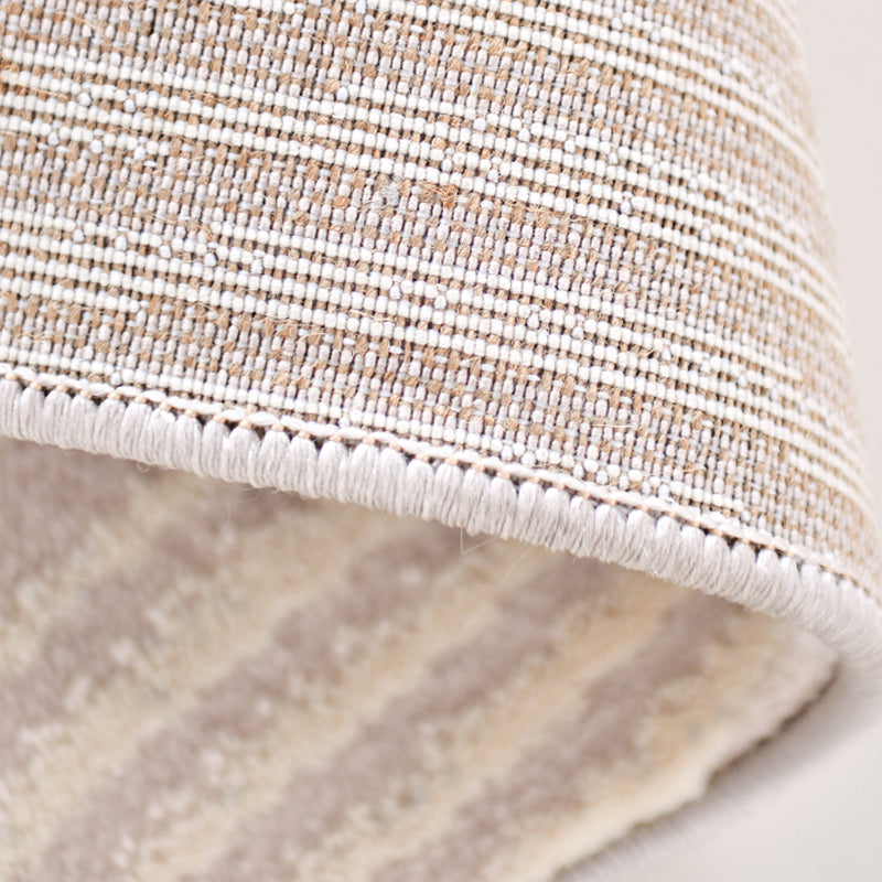 Modern Living Room Area Carpet Grey Solid Color Area Rug Polyester Non-Slip Backing Rug