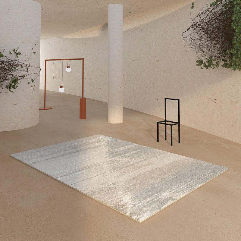 Grey Modern Rug Blending Graphic Rug Non-Slip Backing Rug for Drawing Room