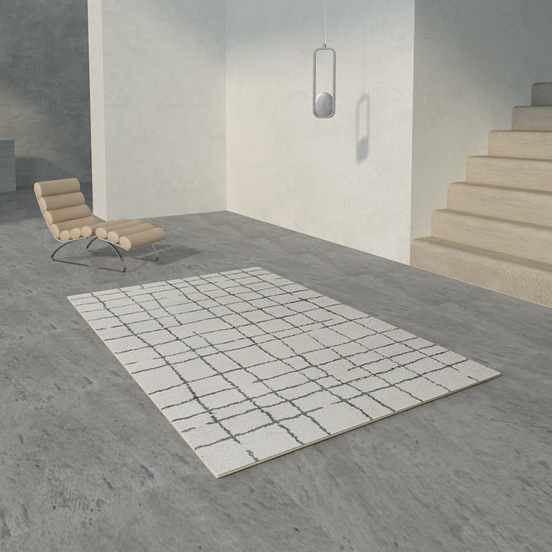 Grey Modern Rug Blending Graphic Rug Non-Slip Backing Rug for Drawing Room