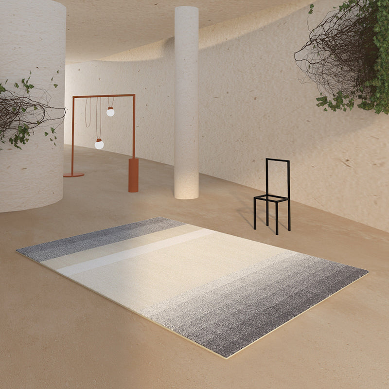 Grey Modern Rug Blending Graphic Rug Non-Slip Backing Rug for Drawing Room
