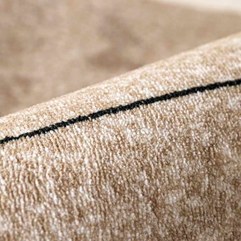 Light Brown Modern Rug Blending Color Piece Rug Non-Slip Backing Rug for Home Decoration