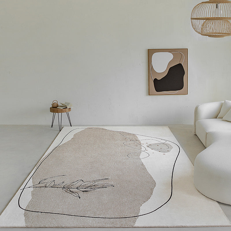 Lichtbruine modern tapijt mengen kleurstuk Tapijt niet-slip achterste tapijt voor woningdecoratie