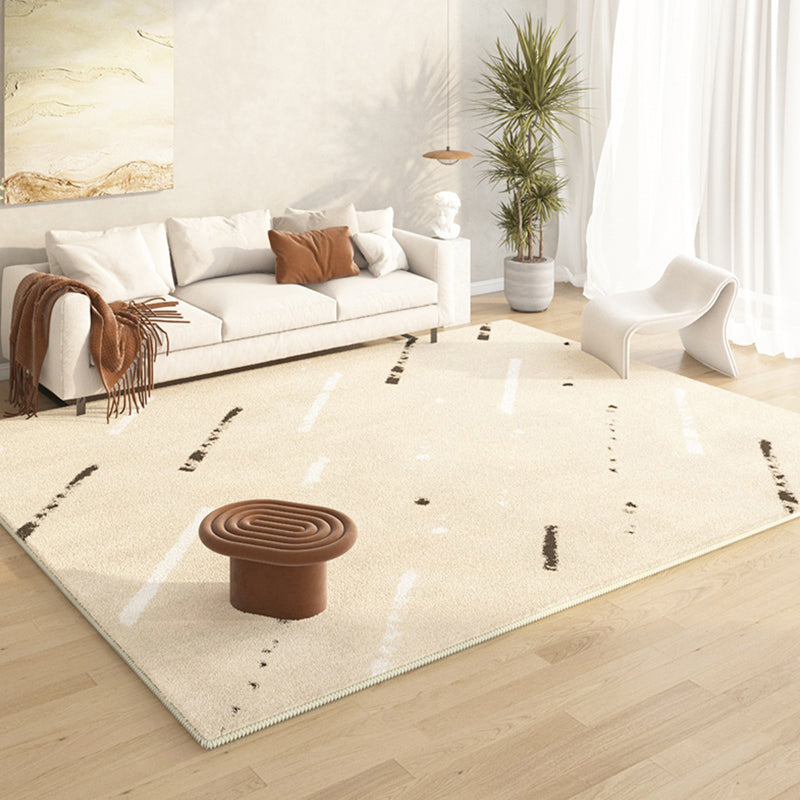 Green Modern Rug Polyester Color Lump Area Rug Non-Slip Backing Rug for Living Room