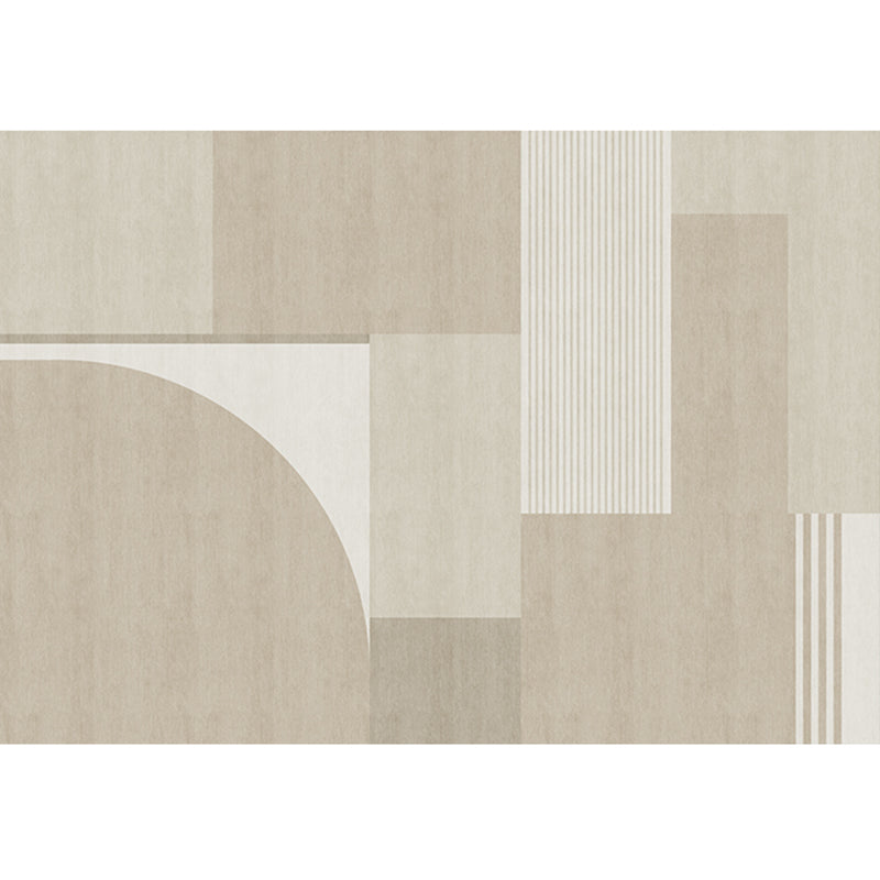 Simplicity Area Carpet Classical Indoor Rug Polyester Stain Resistant Area Rug for Living Room