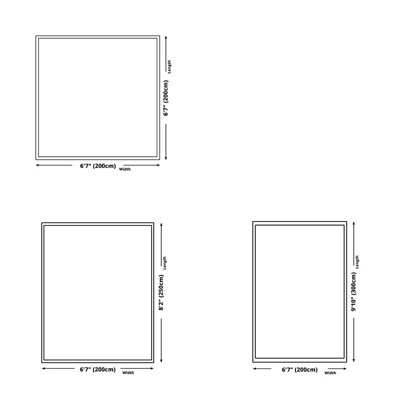 Simplicity Area Carpet Classical Indoor Rug Polyester Stain Resistant Area Rug for Living Room