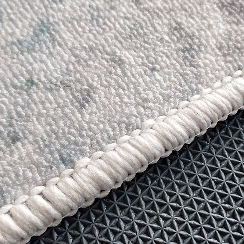 Light Gold Industrial Rug Polyester Graphic Rug Non-Slip Backing Rug for Living Room