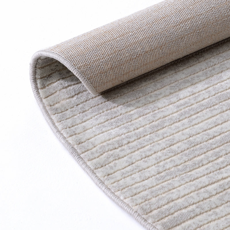 Zone de couleur unie moderne tapis en polyester gris tapis de soins faciles pour la décoration intérieure