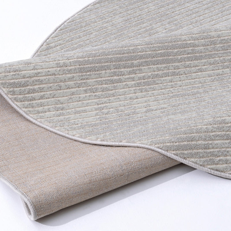 Zone de couleur unie moderne tapis en polyester gris tapis de soins faciles pour la décoration intérieure