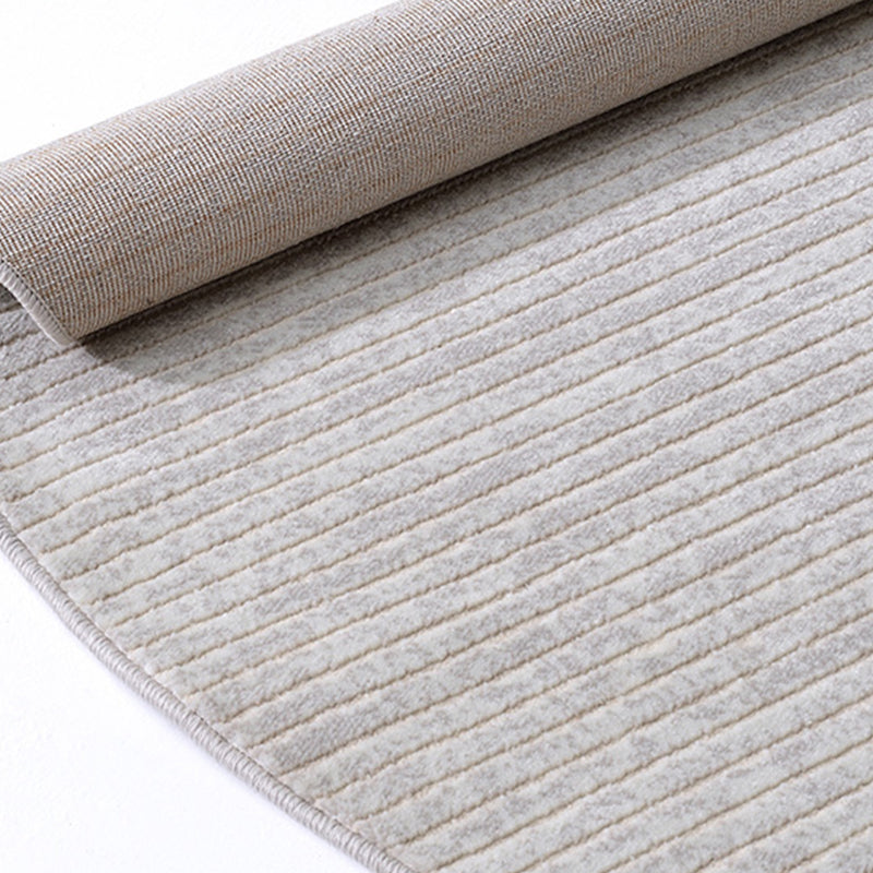 Zone de couleur unie moderne tapis en polyester gris tapis de soins faciles pour la décoration intérieure
