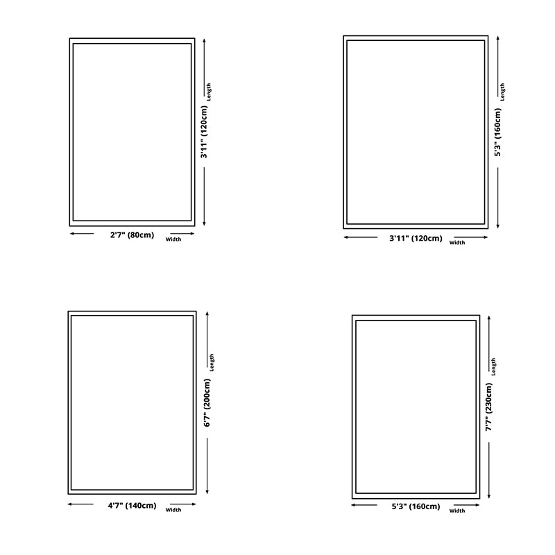 Khaki Modern Area Carpet Geometric Pattern Polyester Area Rug Non-slip Backing Rug for Living Room