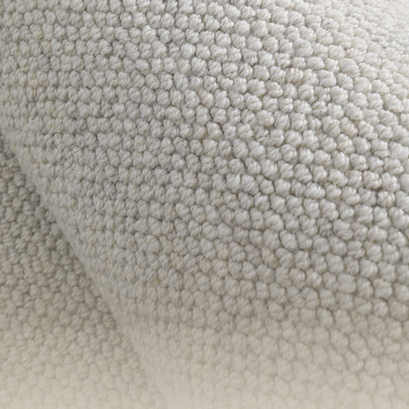 Grey Solid Color Area Rug Modern Polyester Area Carpet Easy Care Rug for Living Room