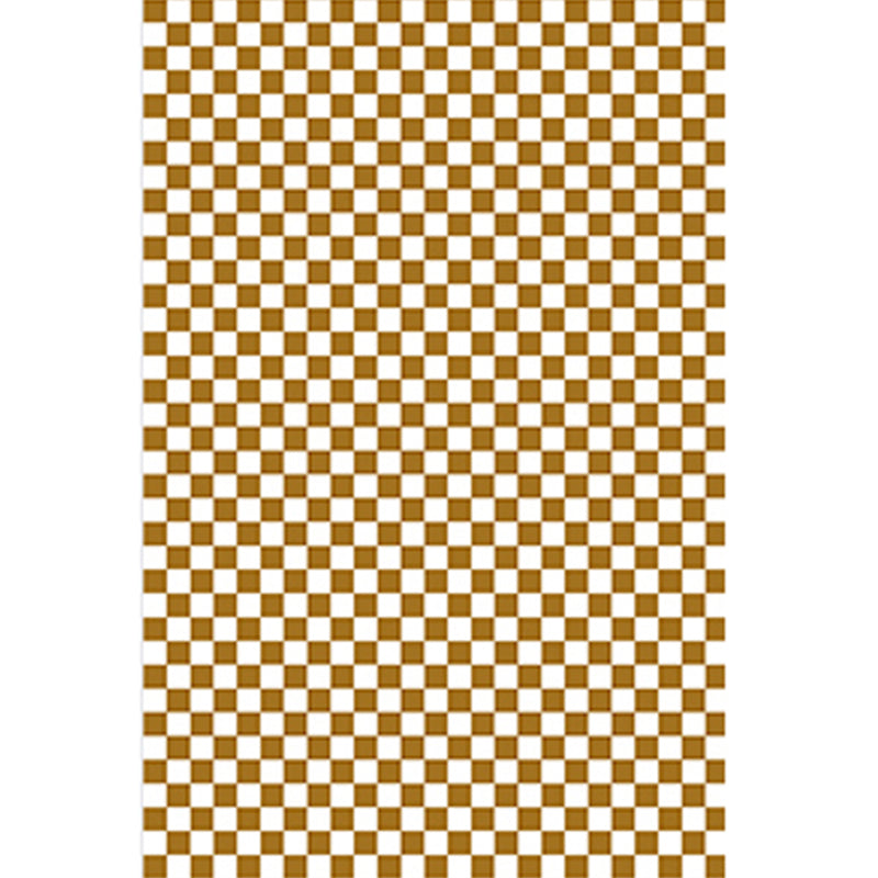 Simple Checkered Pattern Carpet Polyester Indoor Rug Pet Friendly Area Rug for Home Decoration