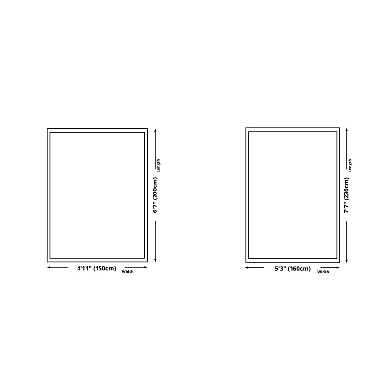 Stylish Area Rug Classic Geometric Print Polyester Rug Stain Resistant Indoor Rug for Home Decor