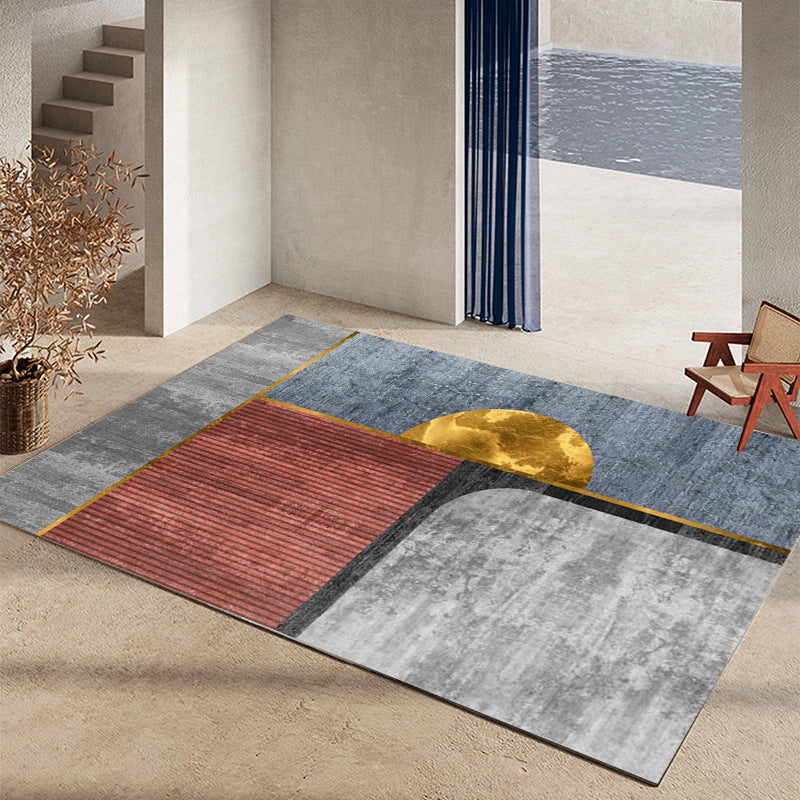 Contemporary Area Rug Gorgeous Washable Indoor Rug Stain Resistant Area Carpet for Living Room