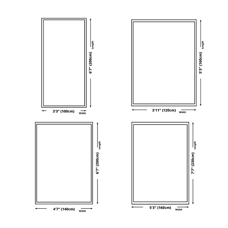 Black Modern Rug Polyester 3D Pattern Rug Non-Slip Backing Rug for Living Room